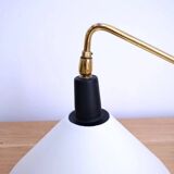 Articulated brass wall light, 1950