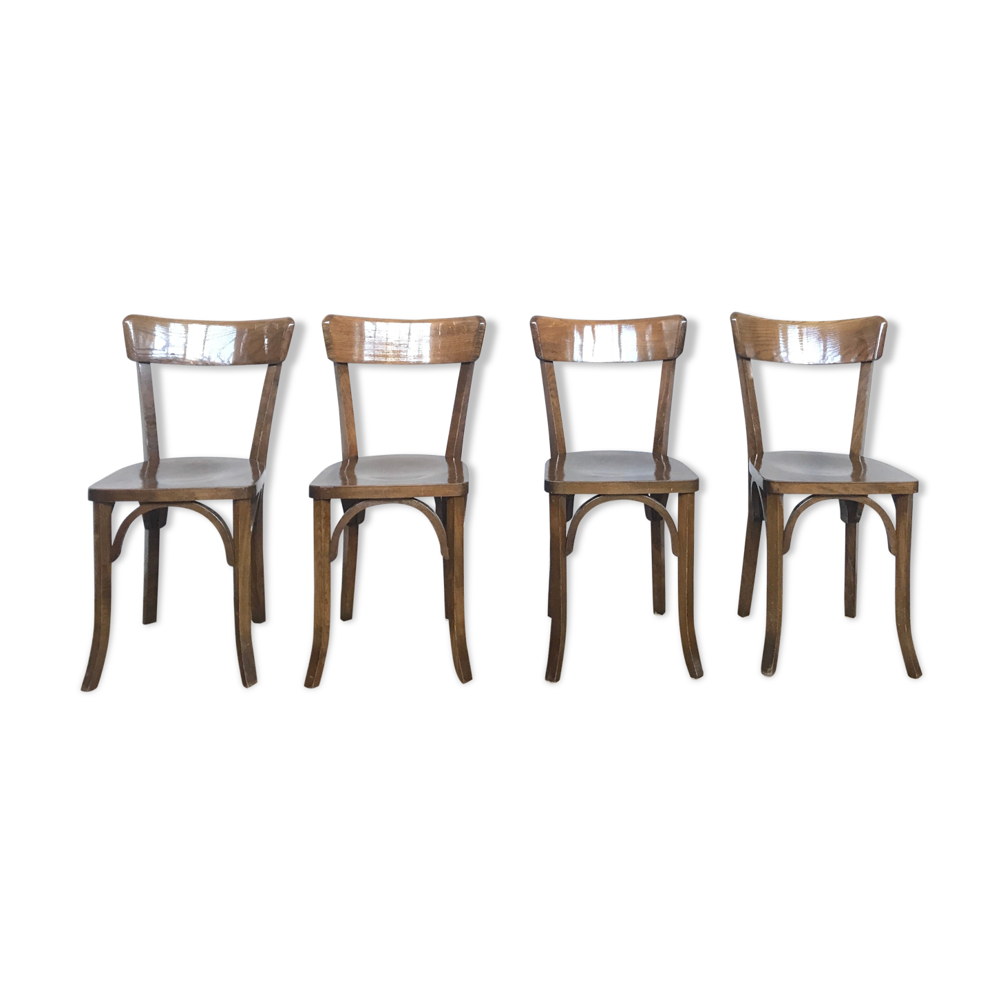 Series of 4 chairs, 1950/1960