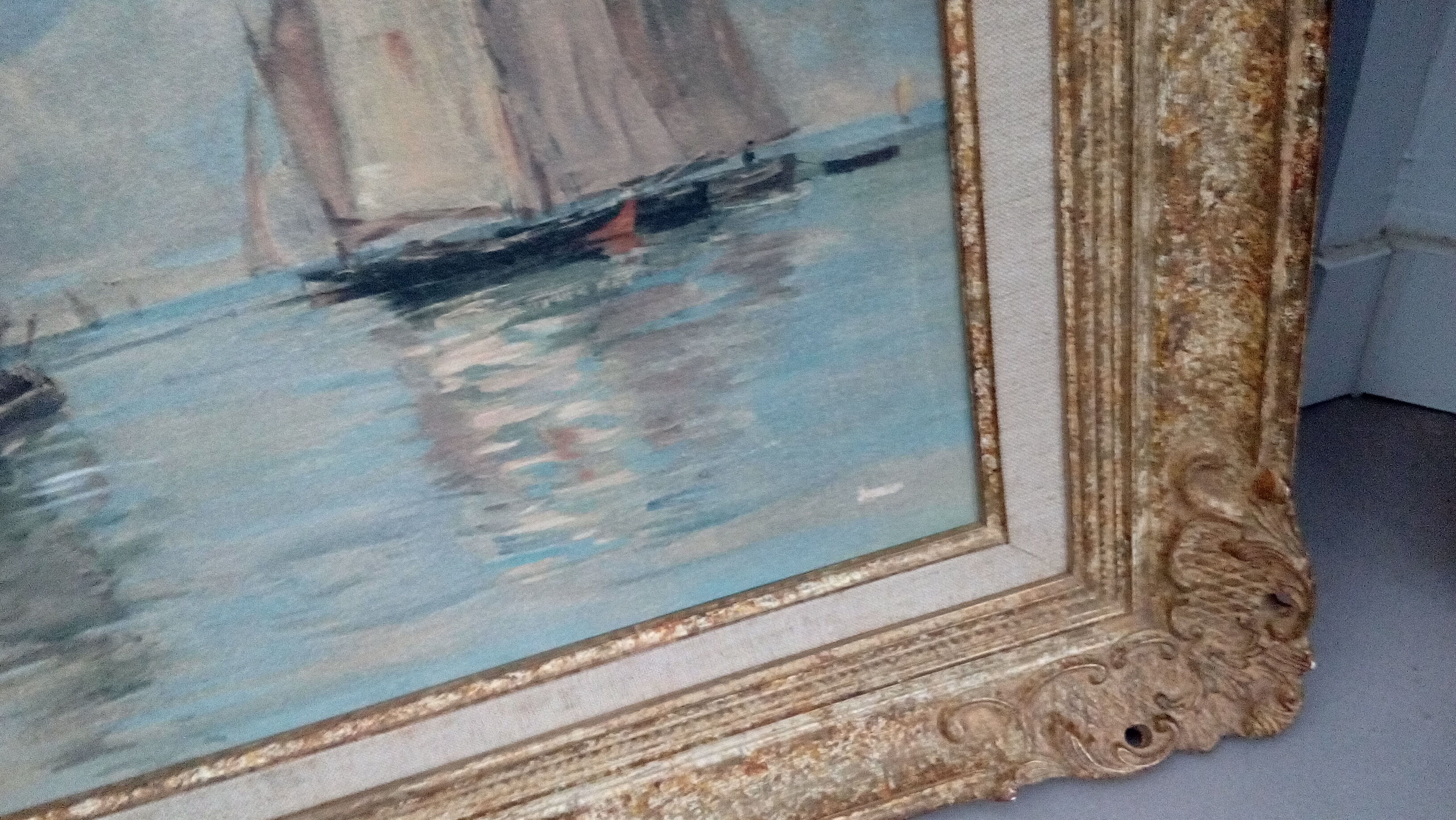 Marine lithograph reproduction table