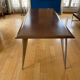 Vintage dining table by Aleph model M-series long by Philippe Starck 1987 African mahogany top
