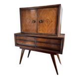 Brazil. Bar cabinet in caviuna and rosewood