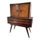 Bresil. Meuble de bar en caviuna et palissandre