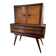 Bresil. Meuble de bar en caviuna et palissandre