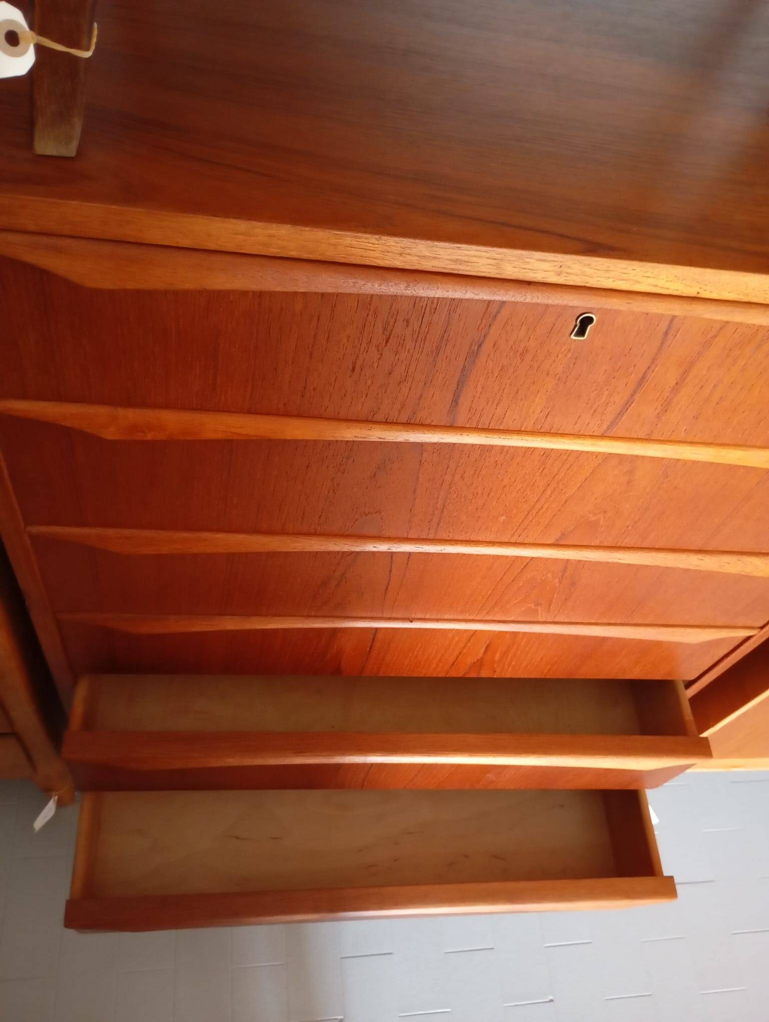 Scandinavian teak chest of drawers with 6 drawers from the 1950s/60s