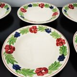 Lot de 6 assiettes creuses anciennes de Nidervillé
