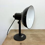 Vintage black enamel table photo lamp, 1950s