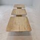 Ensemble de 3 tables basses ou d'appoint en travertin, Italie, 1980s