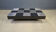 Vintage lacquer and aluminum checkerboard coffee table, 1970s