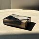 Symmetrical multicolored petrified wood soap dish