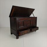 Antique 18th century Georgian oak mule chest / coffer / blanket box