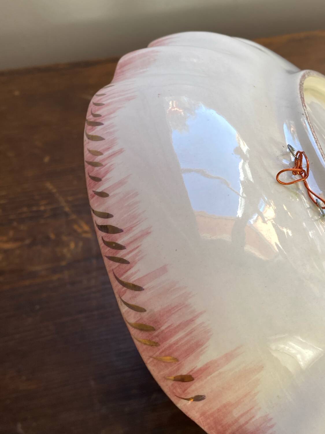 Ceramic plate, H. Bequet Quaregnon, 1950s