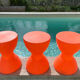 Vintage diabolo stool 1980s