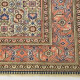 8x11 Vintage Large Blue & Cream Persian Rug, 240x351Cm