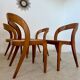 Set of 4 bentwood chairs Baumann design gondola cannage model 60s vintage
