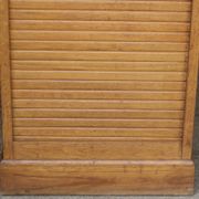 Beautiful curtain cabinet in its original blonde patina.