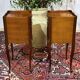 Pair of Louis XV style bedside tables in cherry wood from the 1970s.