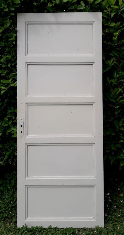 Porte vintage panneautée