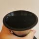 Large Danish glass vase in deep purple/black colour..