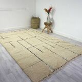 Handmade wool Berber rug 280 X 190 CM