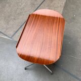 Folding table in teak with Norwegian alminette from the mid-century by F.M. Produkt, Frederiksberg Metalvarefabrik, 1960s.