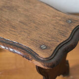 Walking stool feet in solid oak