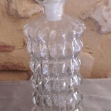 Carafe en verre ciselé avec bouchon