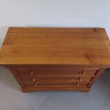 Cherry wood chest of drawers with four drawers