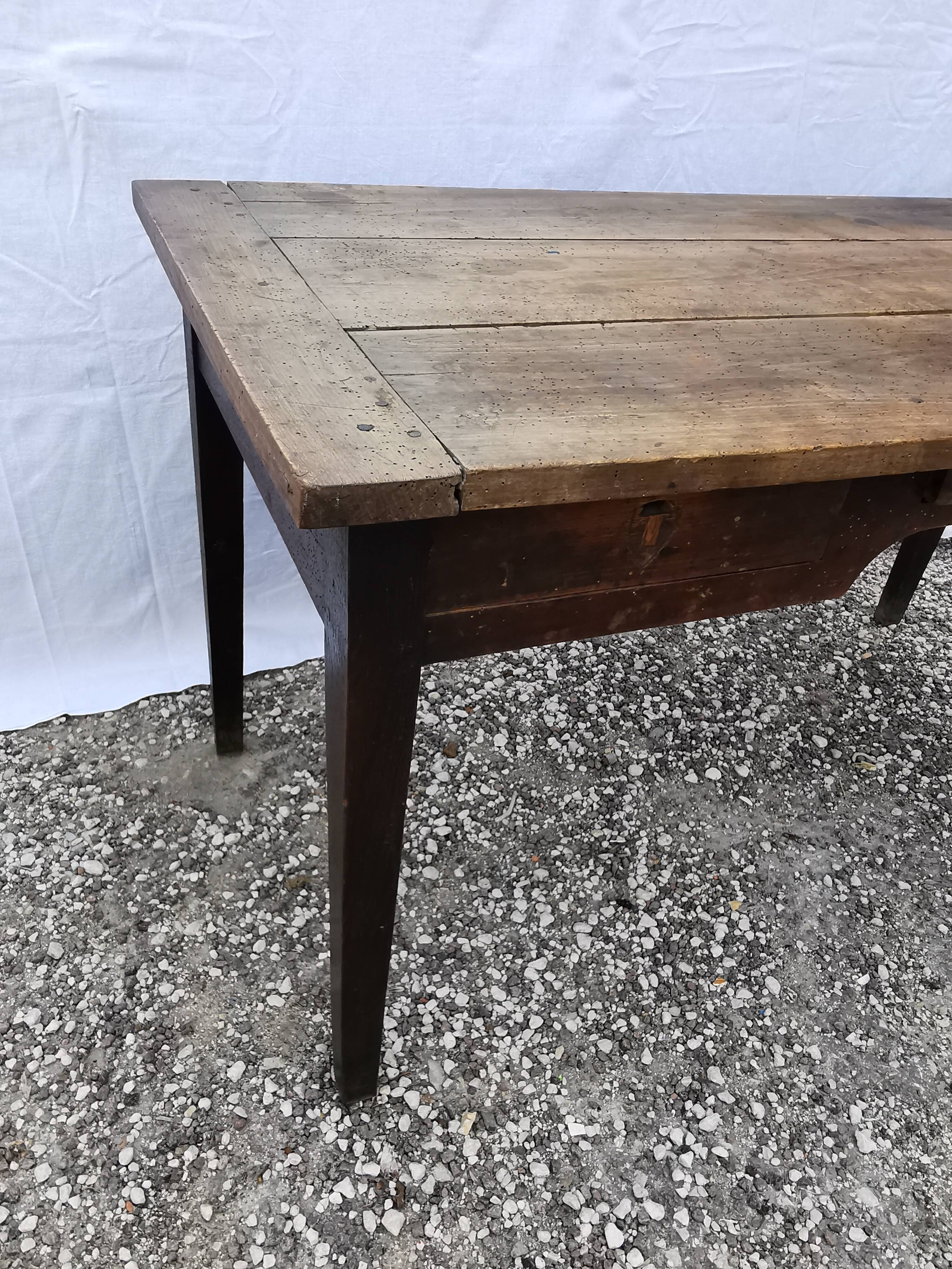 Old vintage wooden desk