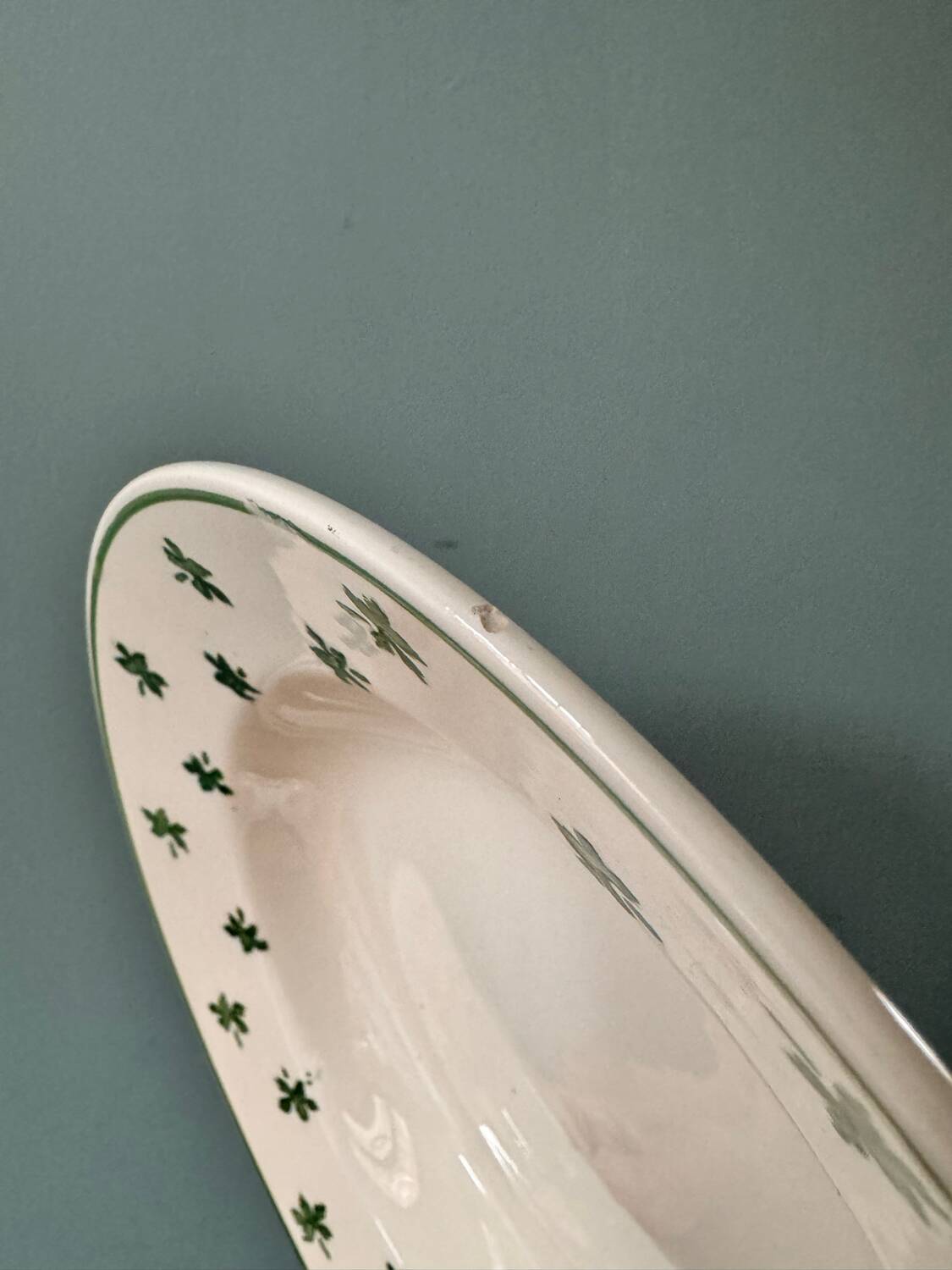 Set of 7 Digoin Sarreguemines earthenware soup plates