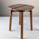 Pair of wooden stools by Pierre Gautier Delaye, France, 1960s