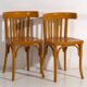 Set of antique bistro chairs (circa 1920). Set of 2 pieces, no. 5