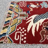 Ningxia, five-claw dragon carpet, Circa 1920