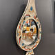 Ceramic mirror by Jean de Lespinasse 1960