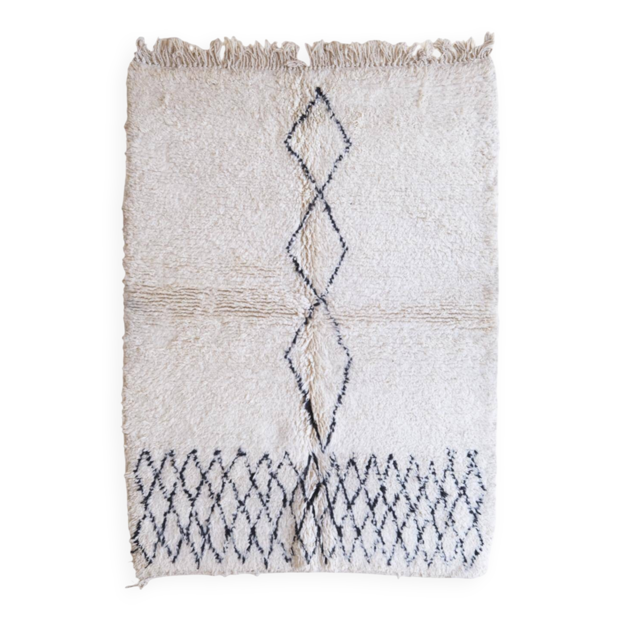 Beni Ourain rug from the Moroccan Atlas - 228 x 161 cm