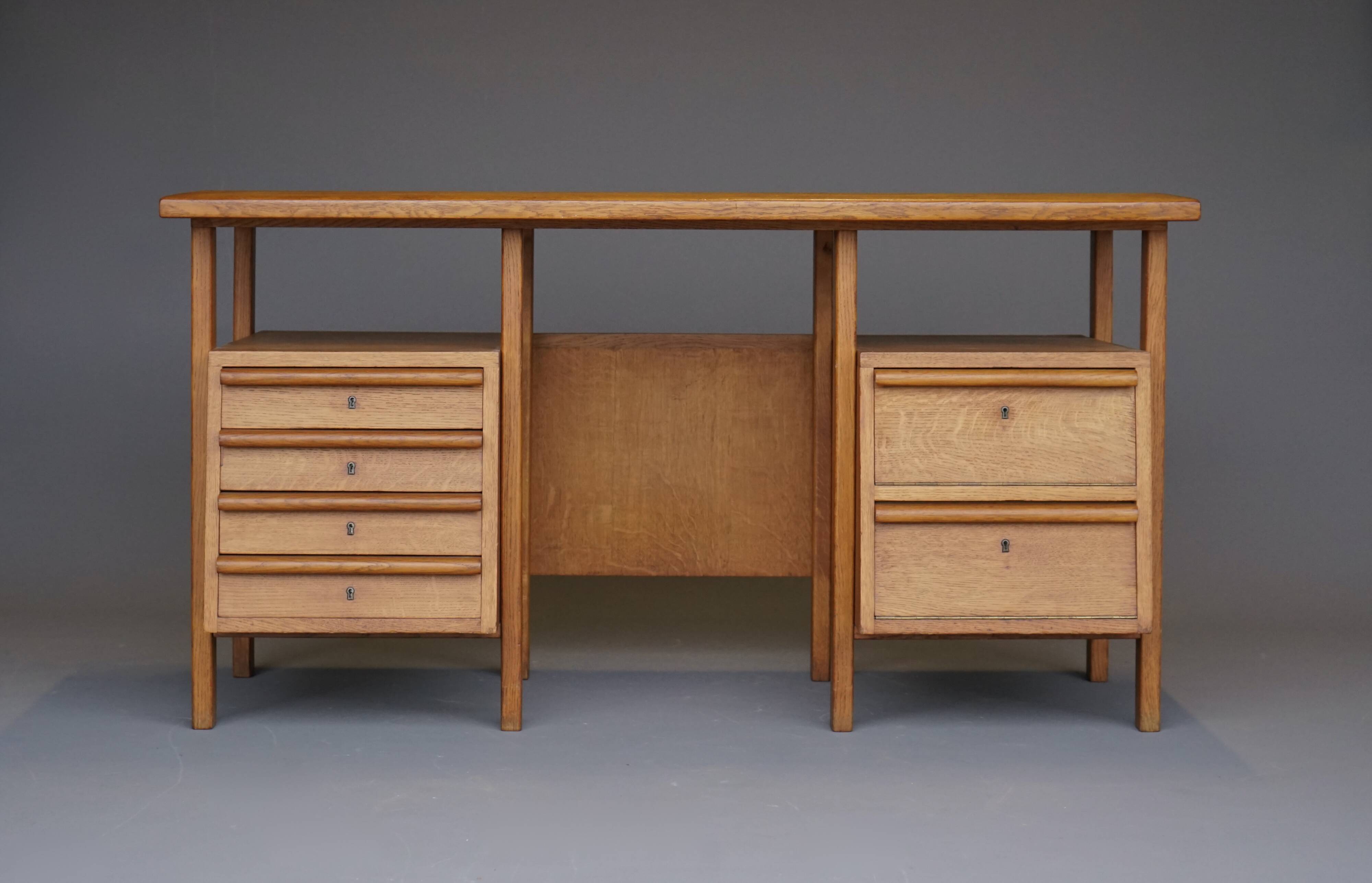 Oak desk. 1950s