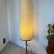 Vintage chrome lamp / floor lamp with its metal-edged shade