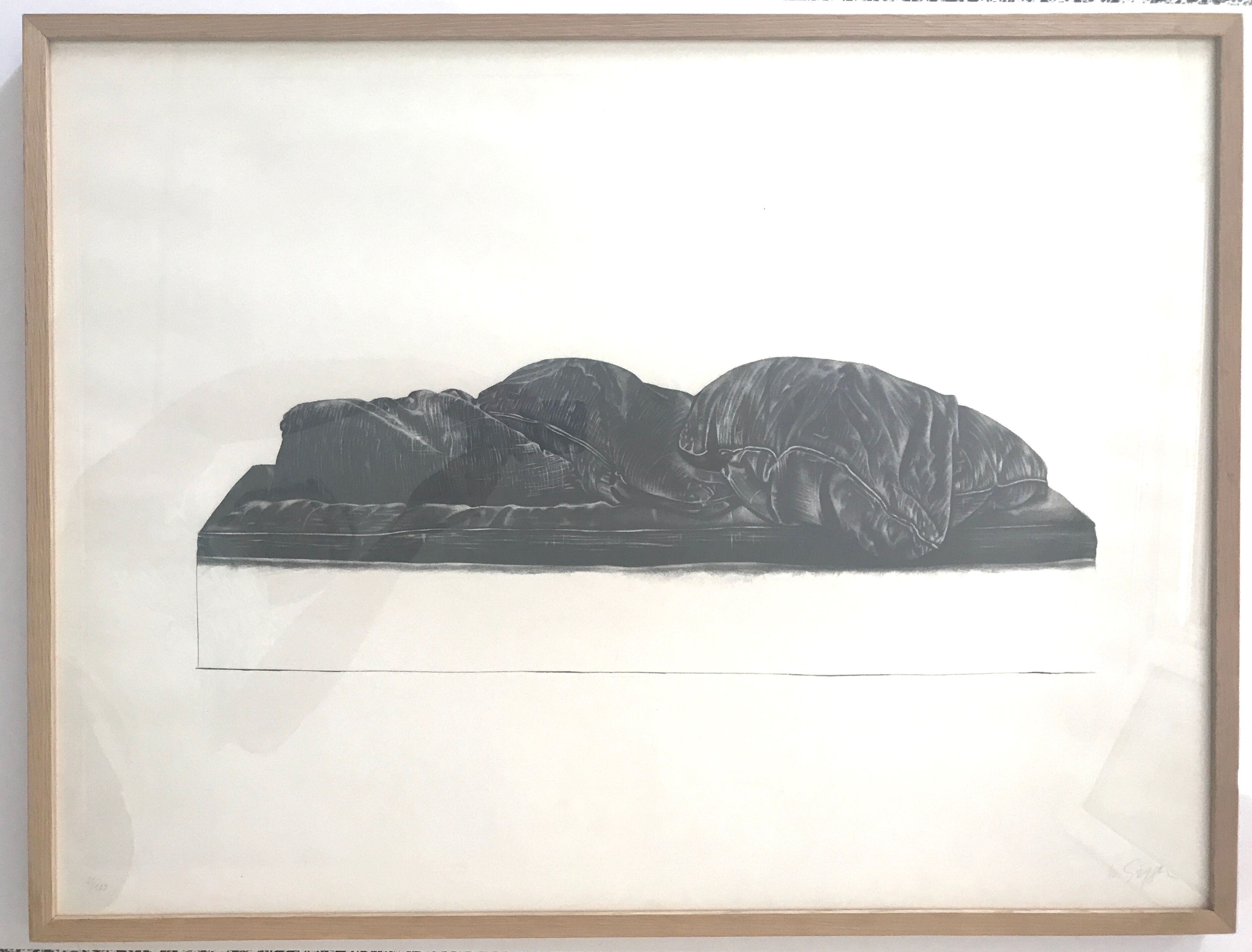 Black engraving signed by Wolfgang Gafgen, circa 1975