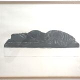 Black engraving signed by Wolfgang Gafgen, circa 1975
