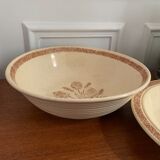Ensemble plat et saladier - 70s