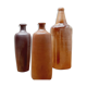 Lot de 3 bouteilles en grès