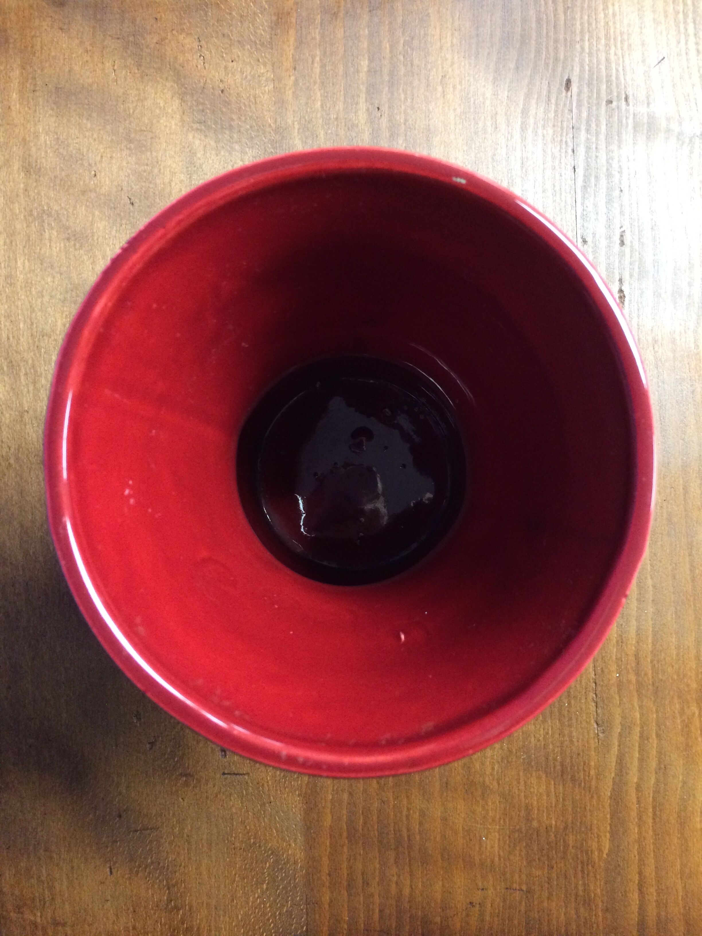 Vintage red vase