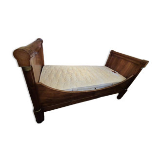 Empire style mahogany bed with detached columns