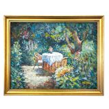 Tableau - Retraite d'été dans le jardin
