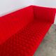 3-seater sofa Ligne Roset Ruché design Inga Sempé red alcantara
