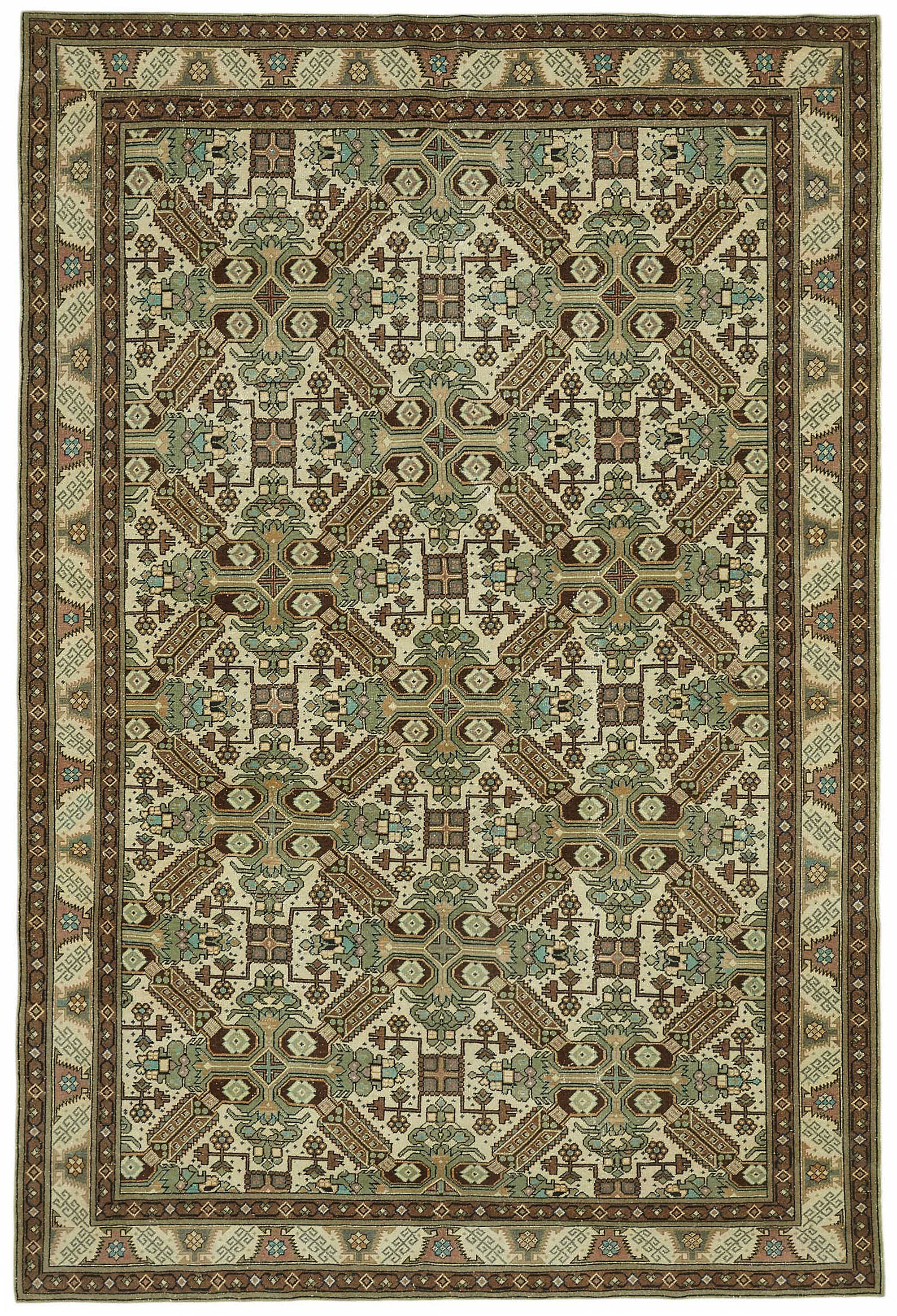 Turkish Wool Vintage Kayseri Rug 190 cm x 288 cm