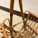 Rattan magazine holder