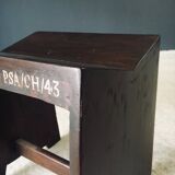 Modernist PJ-SI-68-A Sewing Stools by Pierre Jeanneret for Chandigarh, 1950s, India, Set of 2