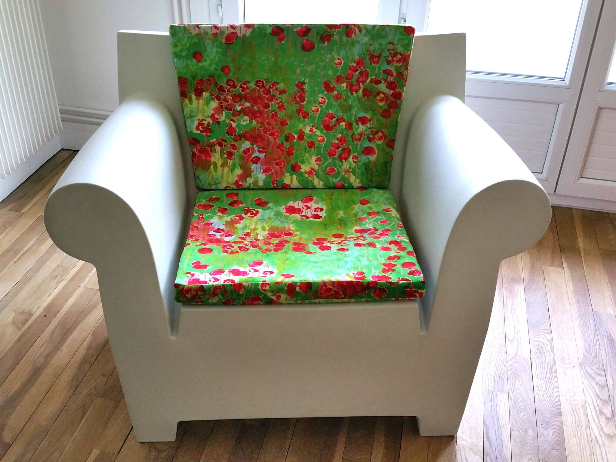 Fauteuil STARCK Bubble "blanc zinc"