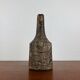 Brutalist vintage studio pottery vase carafe by Gerhard Liebenthron, 1970s.