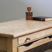 Vintage 1960s Danish oak coffee table, brutalist mid-century, style of Kjærnulf
